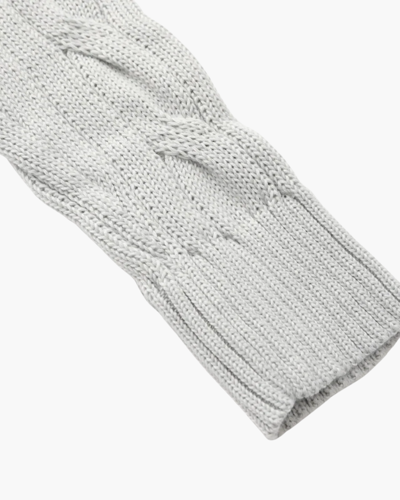 OLD MONEY HALF-ZIP CABLE SWEATER