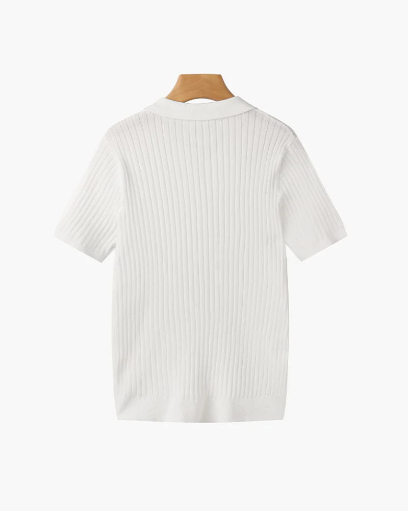 OLD MONEY POLO MIT STRICKKRAGEN