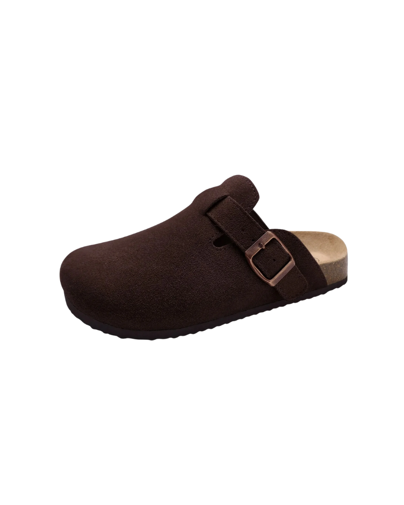 OLD MONEY HERITAGE SUEDE CLOGS