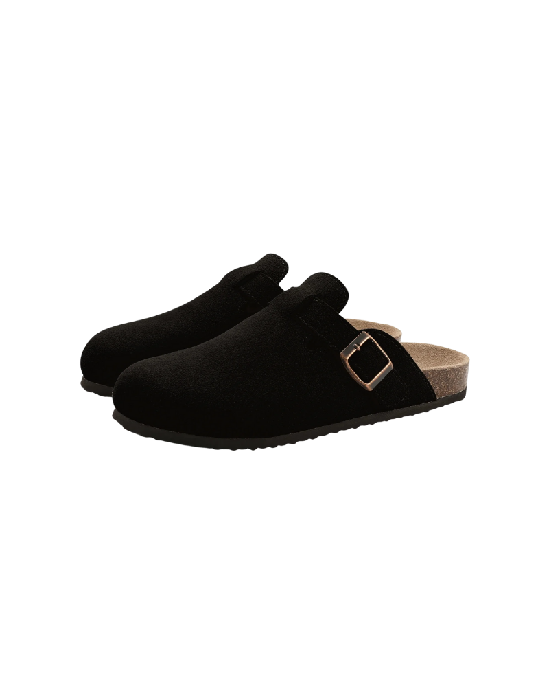 OLD MONEY HERITAGE SUEDE CLOGS