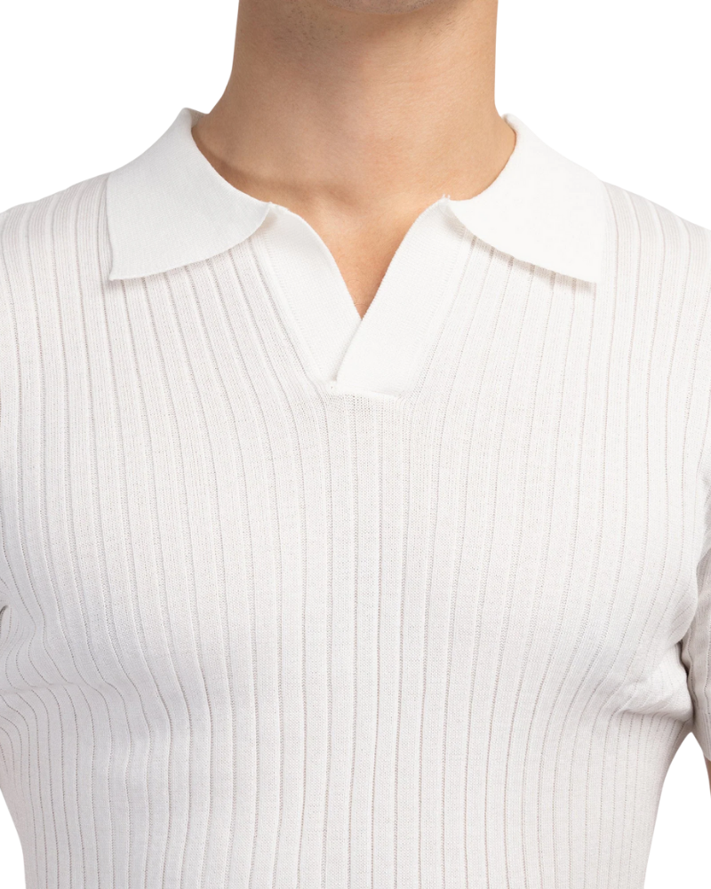 OLD MONEY KNIT COLLAR POLO