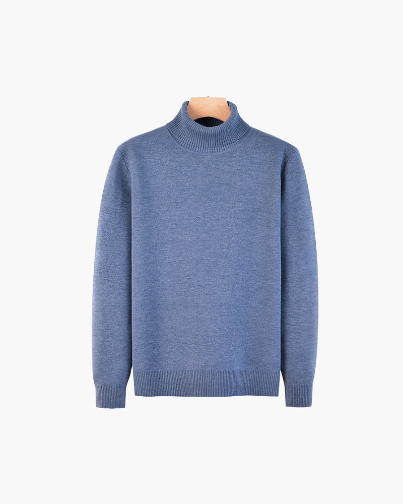 OLD MONEY TURTLENECK KNIT SWEATER