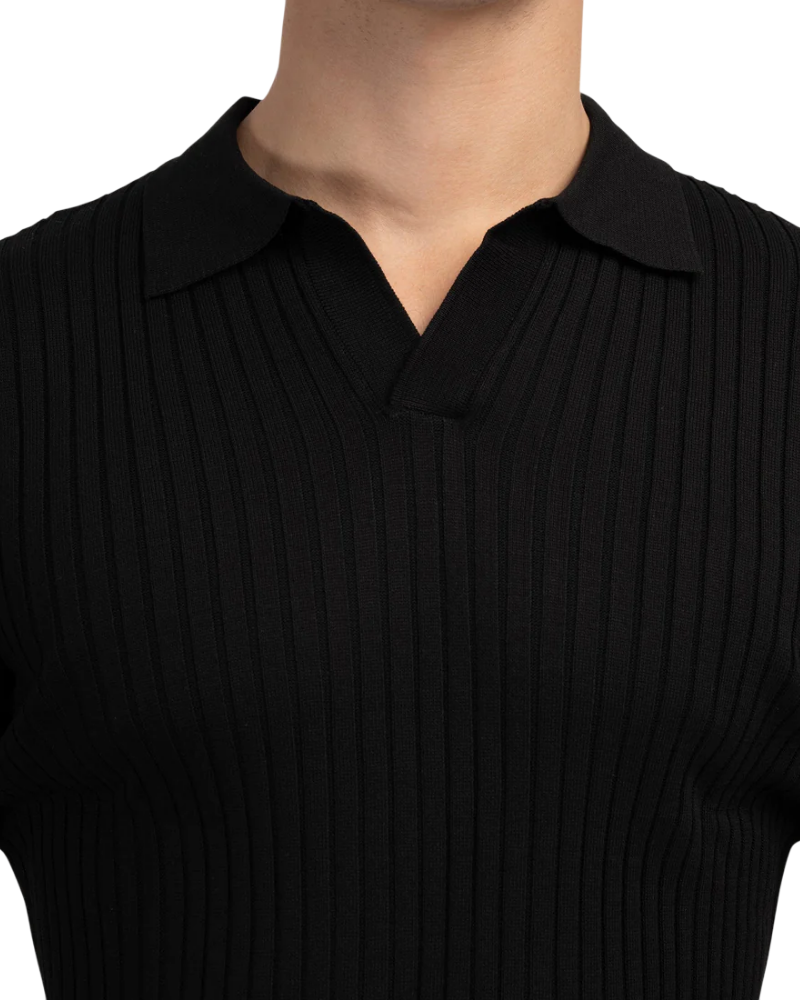 OLD MONEY POLO MIT STRICKKRAGEN