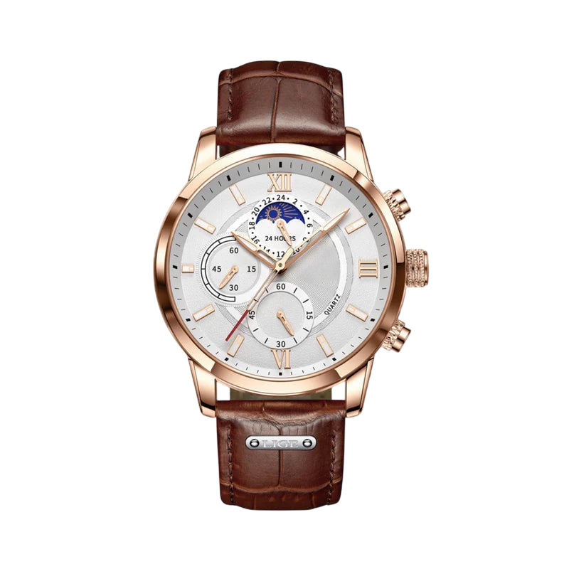 OLD MONEY LEATHER WATCH