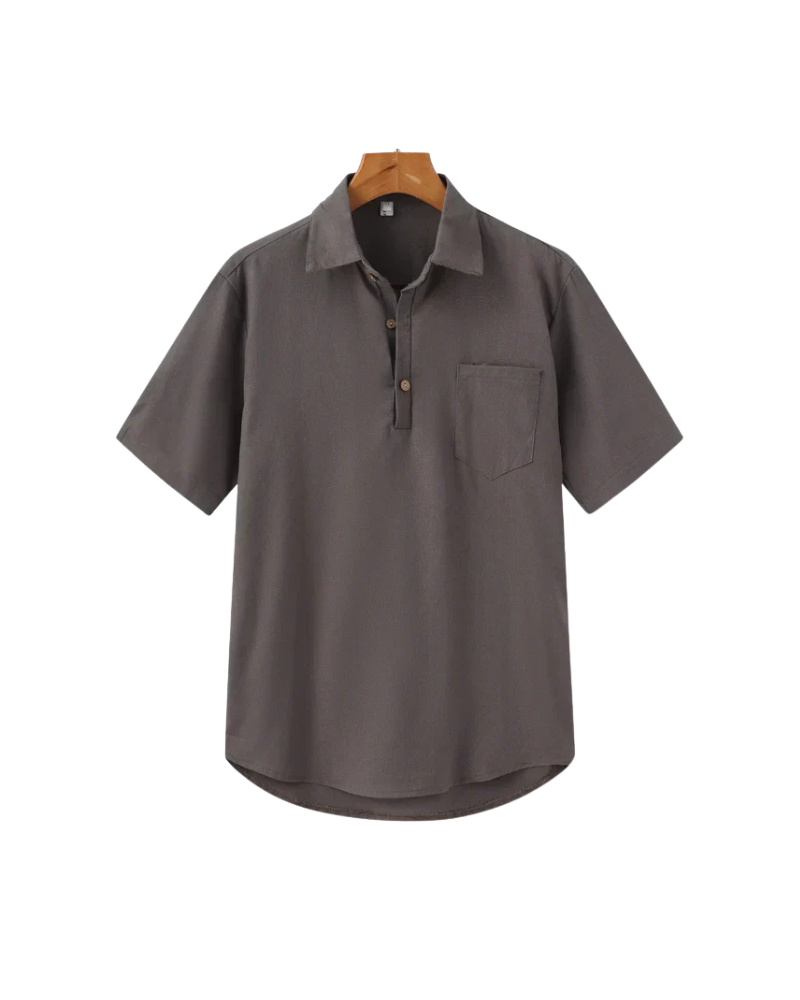 OLD MONEY RIVIERA POLO - 100% LEINEN