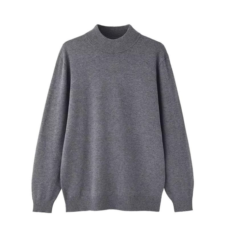 OLD MONEY ROLLKRAGEN STRICKPULLOVER