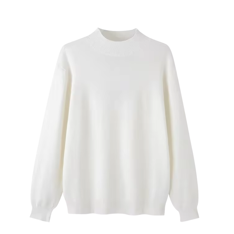 OLD MONEY ROLLKRAGEN STRICKPULLOVER