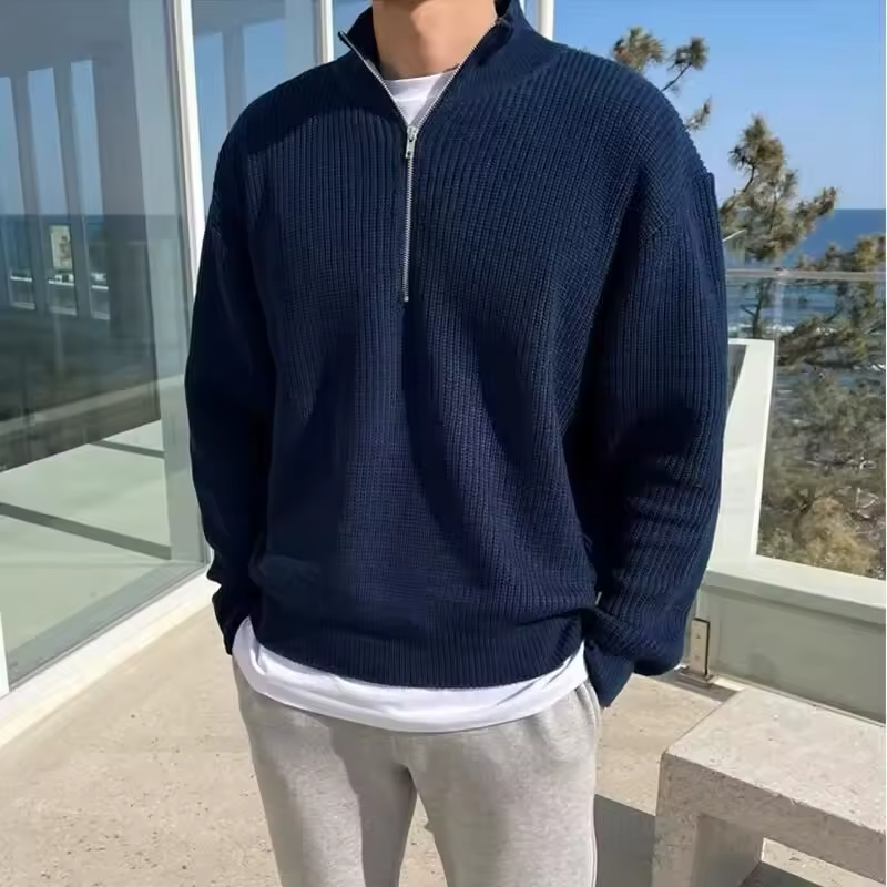 OLD MONEY PULLOVER MIT VIERTELZIP