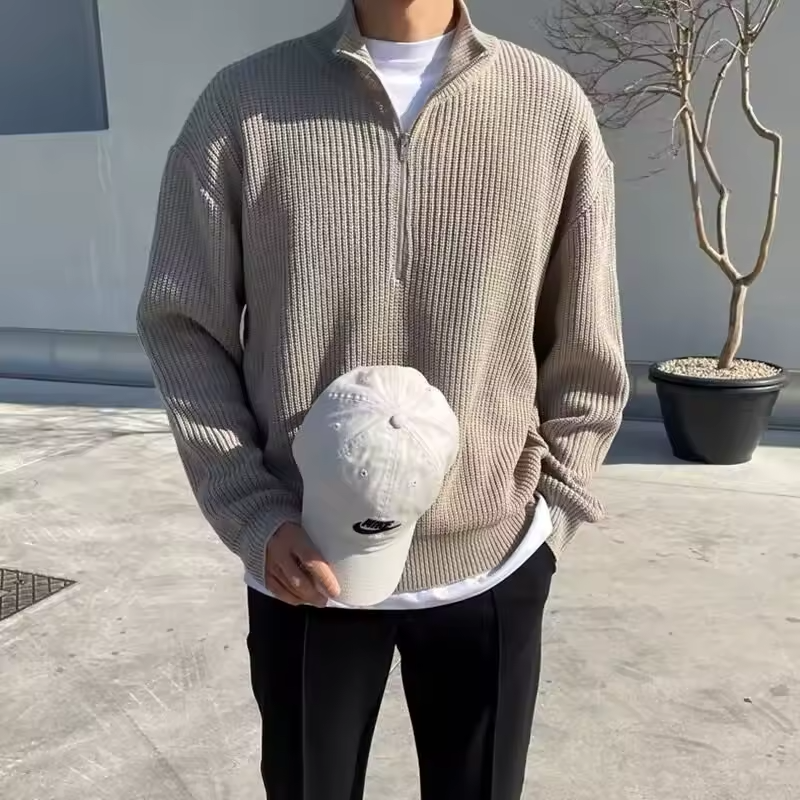 OLD MONEY PULLOVER MIT VIERTELZIP
