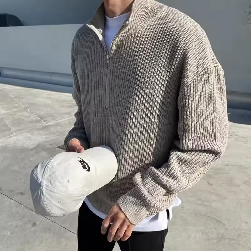 OLD MONEY PULLOVER MIT VIERTELZIP