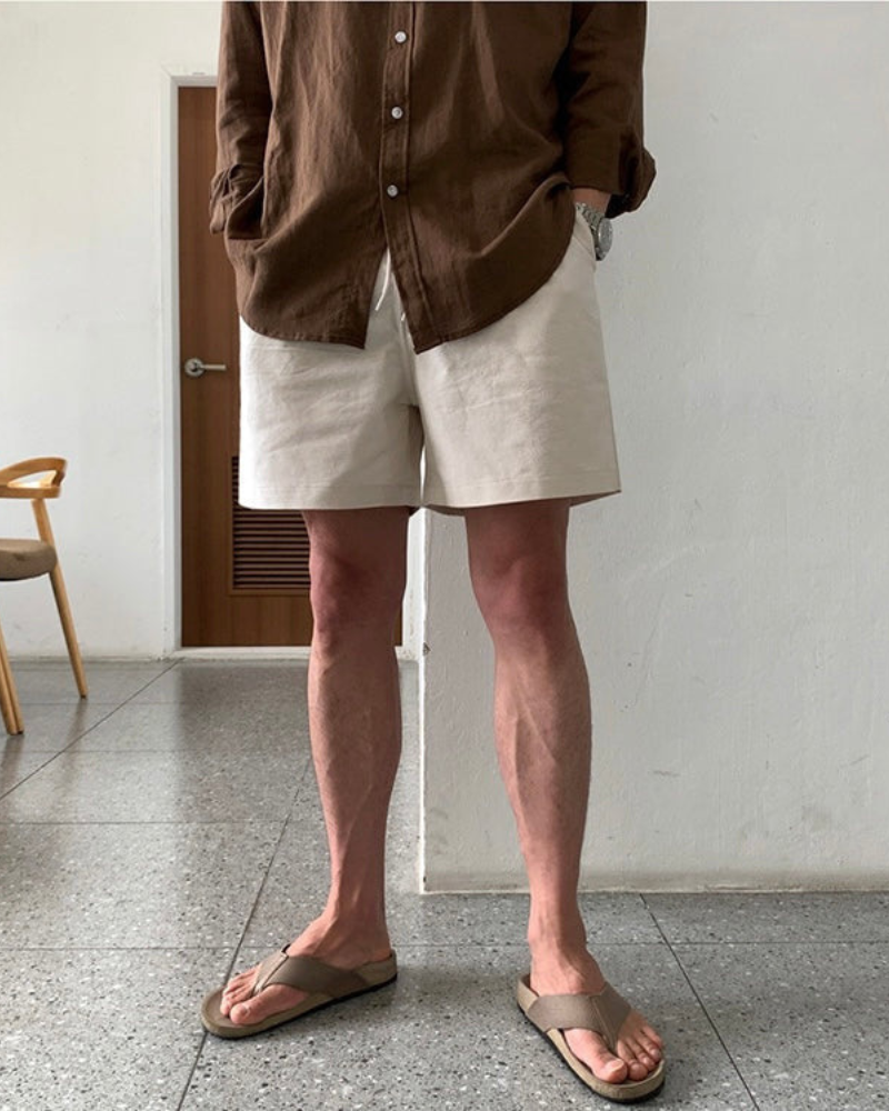 OLD MONEY SHORTS - 100% LINO