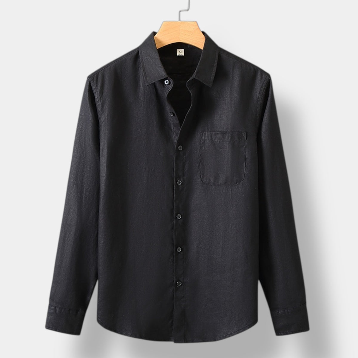 OLD MONEY CAMICIA A MANICHE LUNGHE IN LINO