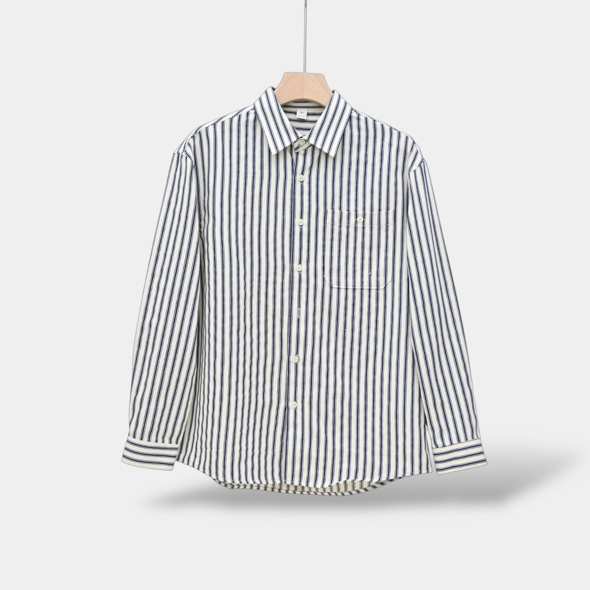 OLD MONEY Camisa de manga larga a rayas