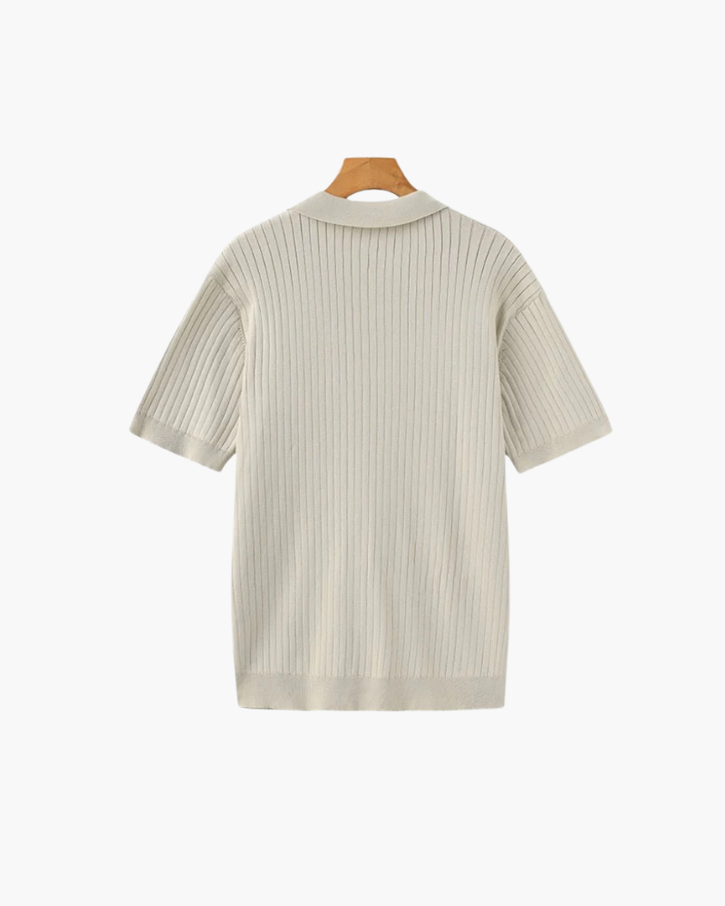 OLD MONEY KNIT COLLAR POLO
