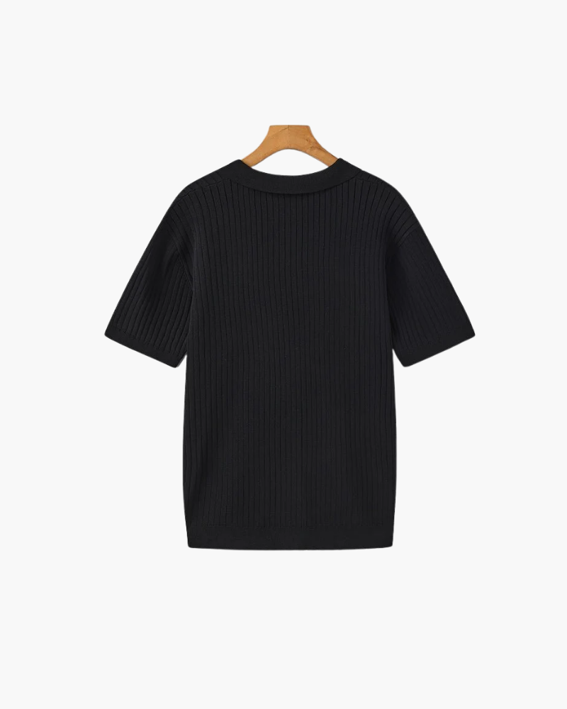 OLD MONEY POLO MIT STRICKKRAGEN