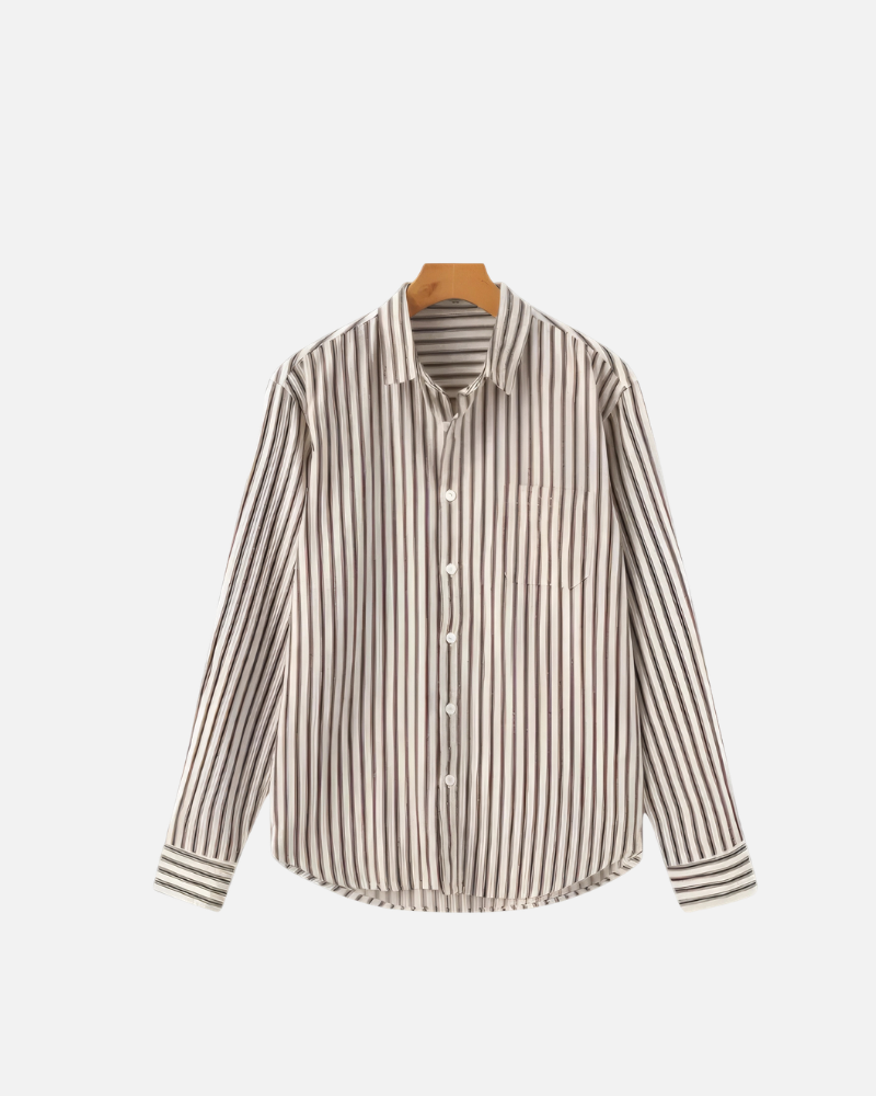 OLD MONEY SIGNATURE STRIPE HEMD