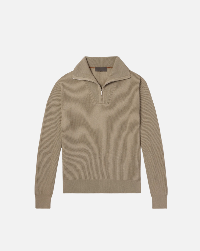 OLD MONEY MAGLIONE A MEZZO ZIP