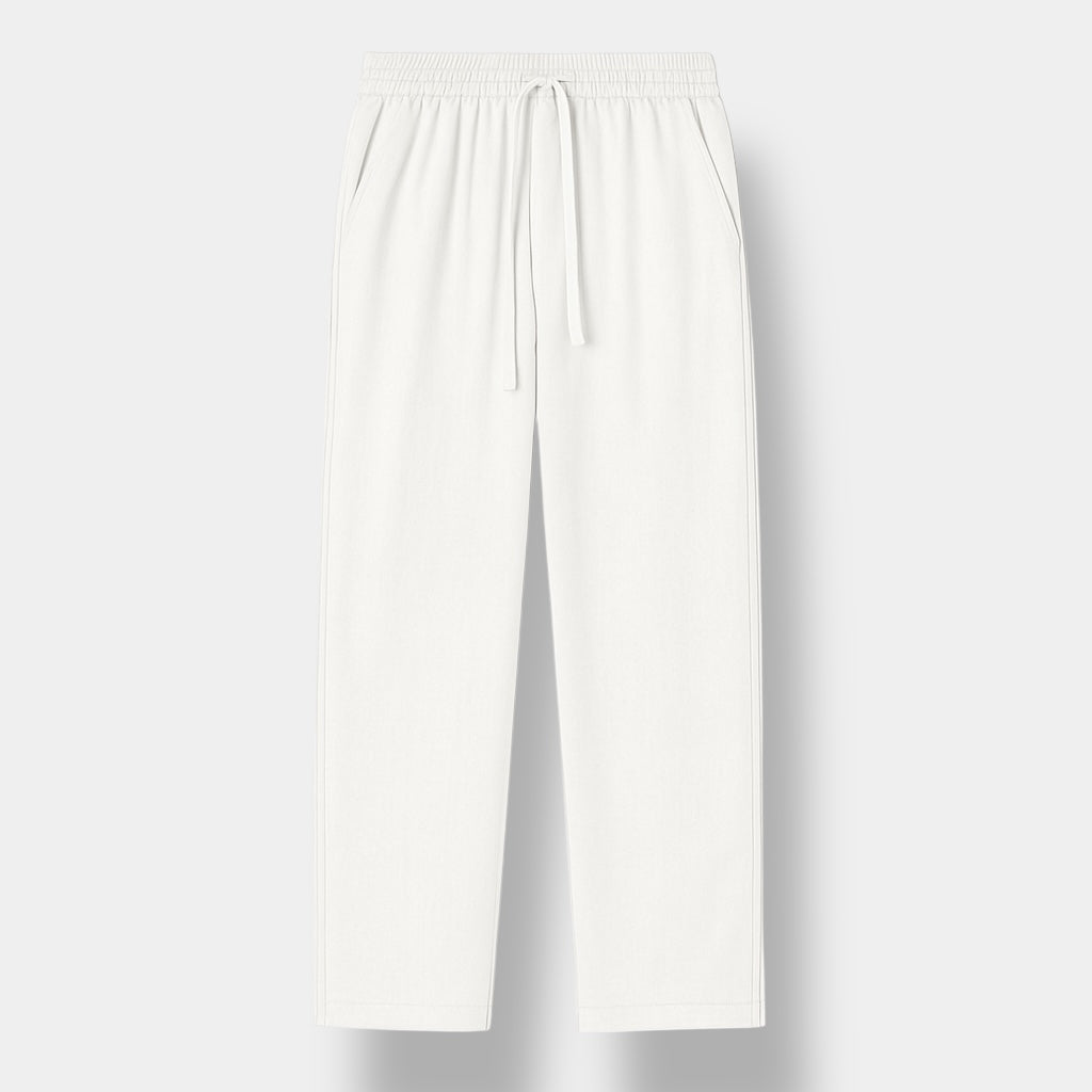 OLD MONEY Pantalón de lino de corte relajado