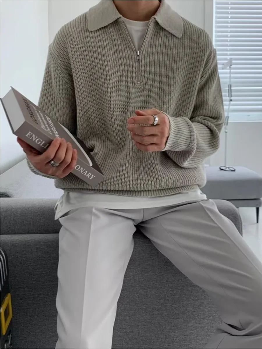 OLD MONEY QUARTER-ZIP SWEATER