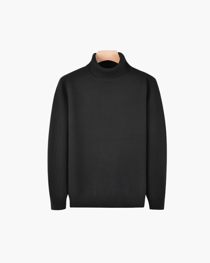 OLD MONEY TURTLENECK KNIT SWEATER
