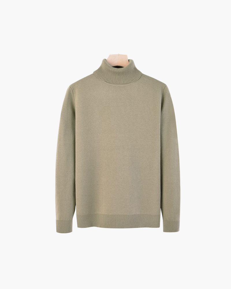 OLD MONEY TURTLENECK KNIT SWEATER