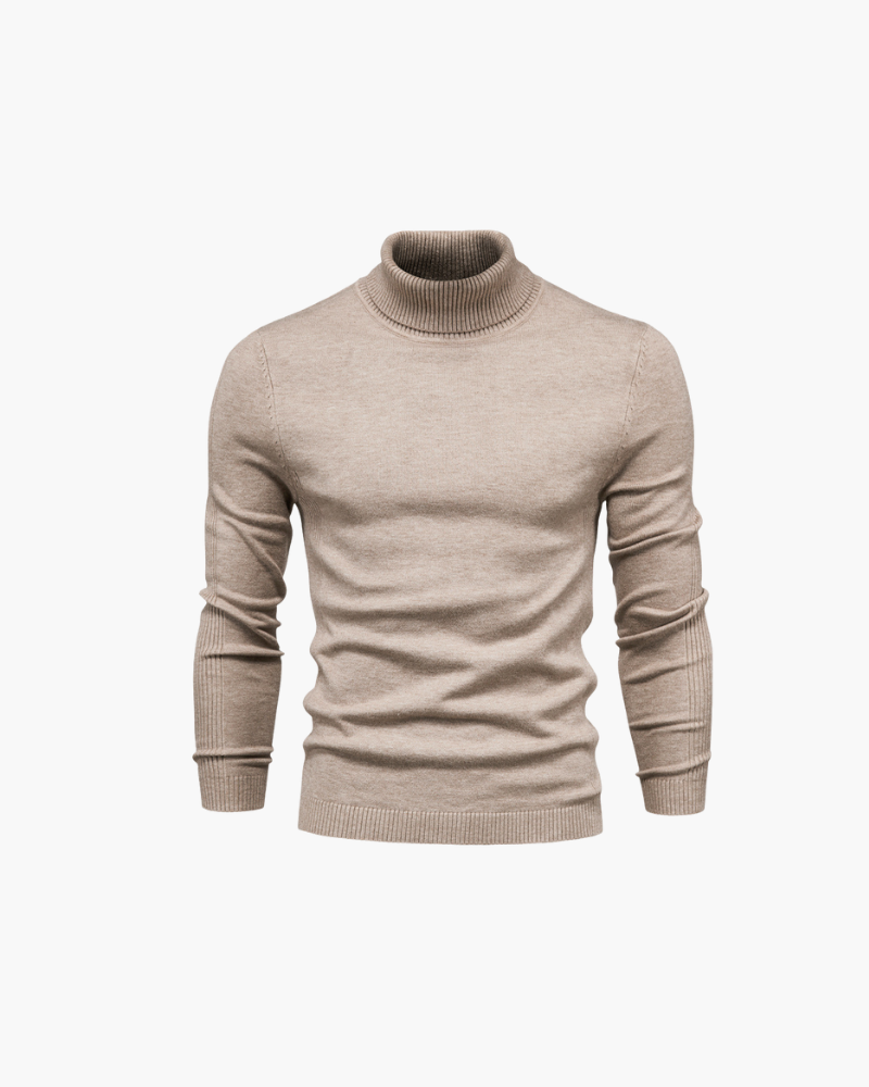 OLD MONEY TURTLENECK KNIT SWEATER