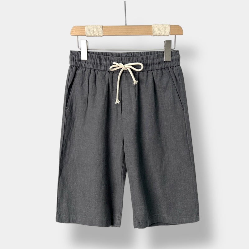 OLD MONEY Relaxed Fit Linen Short