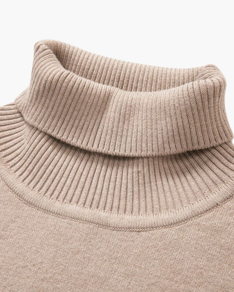 OLD MONEY TURTLENECK KNIT SWEATER