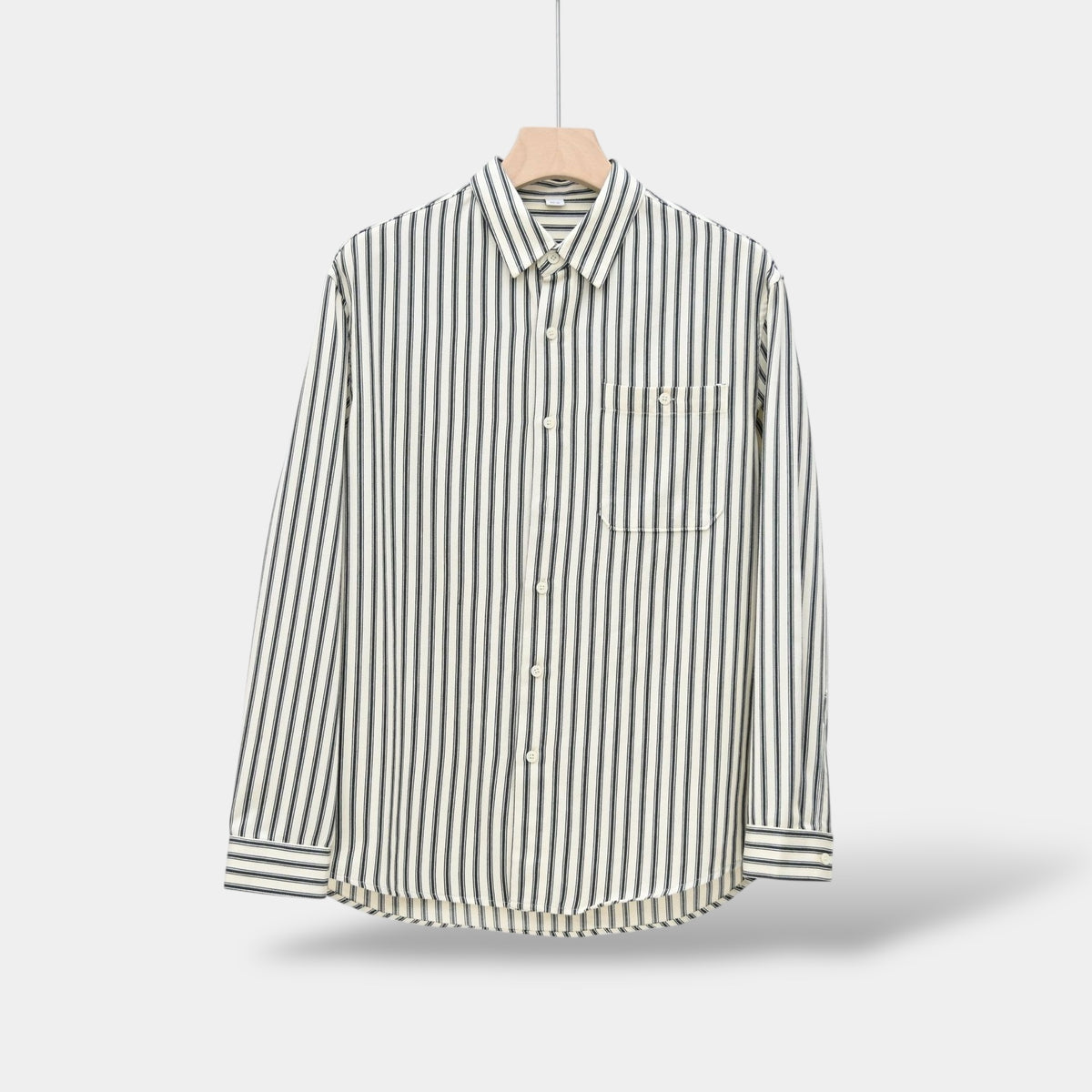 OLD MONEY Camisa de manga larga a rayas