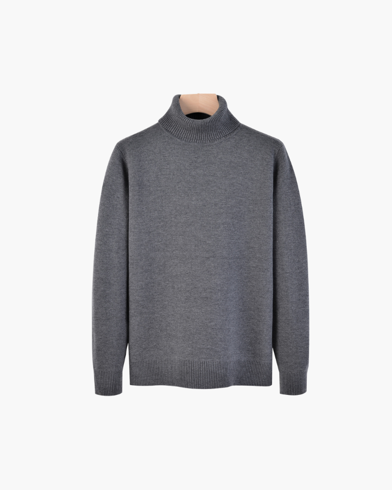 OLD MONEY TURTLENECK KNIT SWEATER