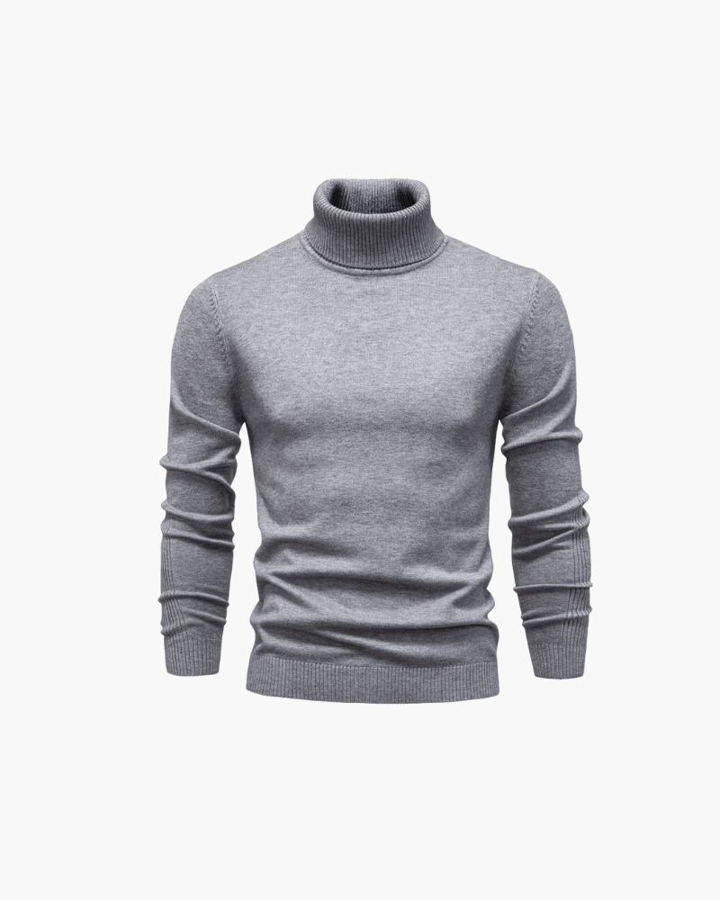 OLD MONEY TURTLENECK KNIT SWEATER