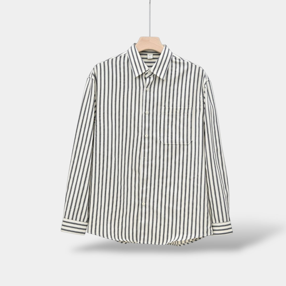OLD MONEY Camisa de manga larga a rayas