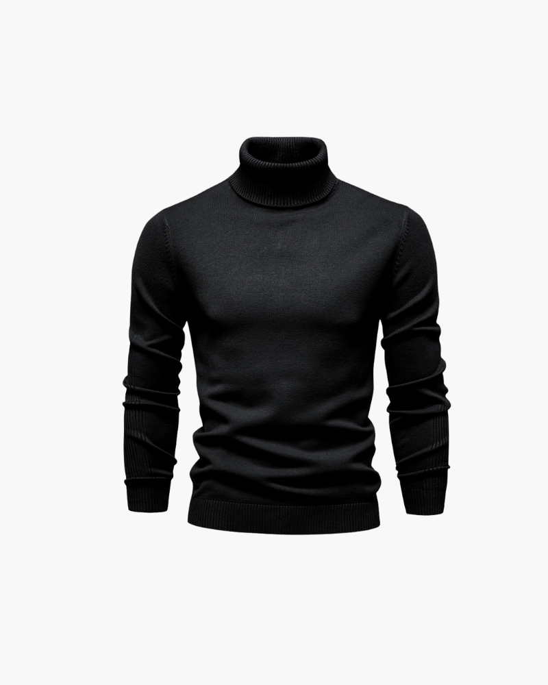 OLD MONEY TURTLENECK KNIT SWEATER