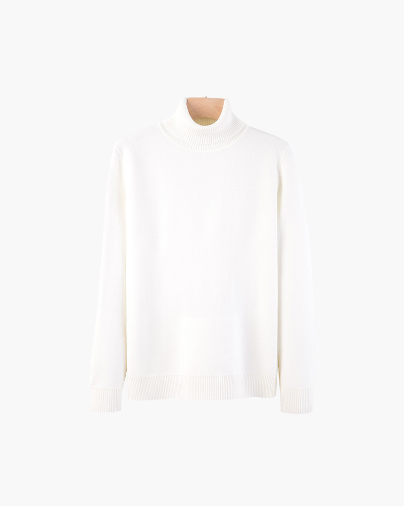 OLD MONEY TURTLENECK KNIT SWEATER
