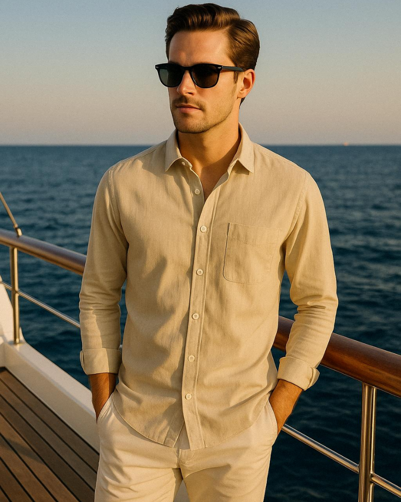 OLD MONEY SHIRT - 100% LINEN