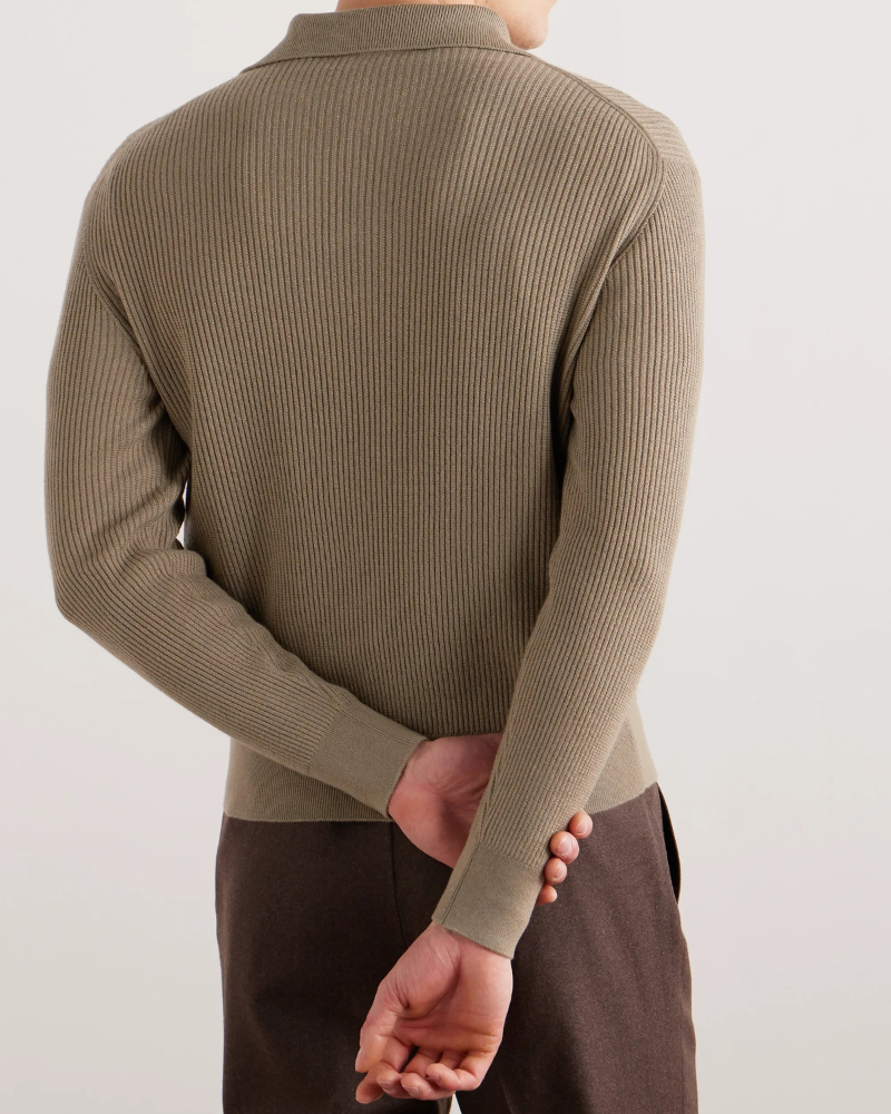 OLD MONEY CASHMERE HALF-ZIP SWEATER