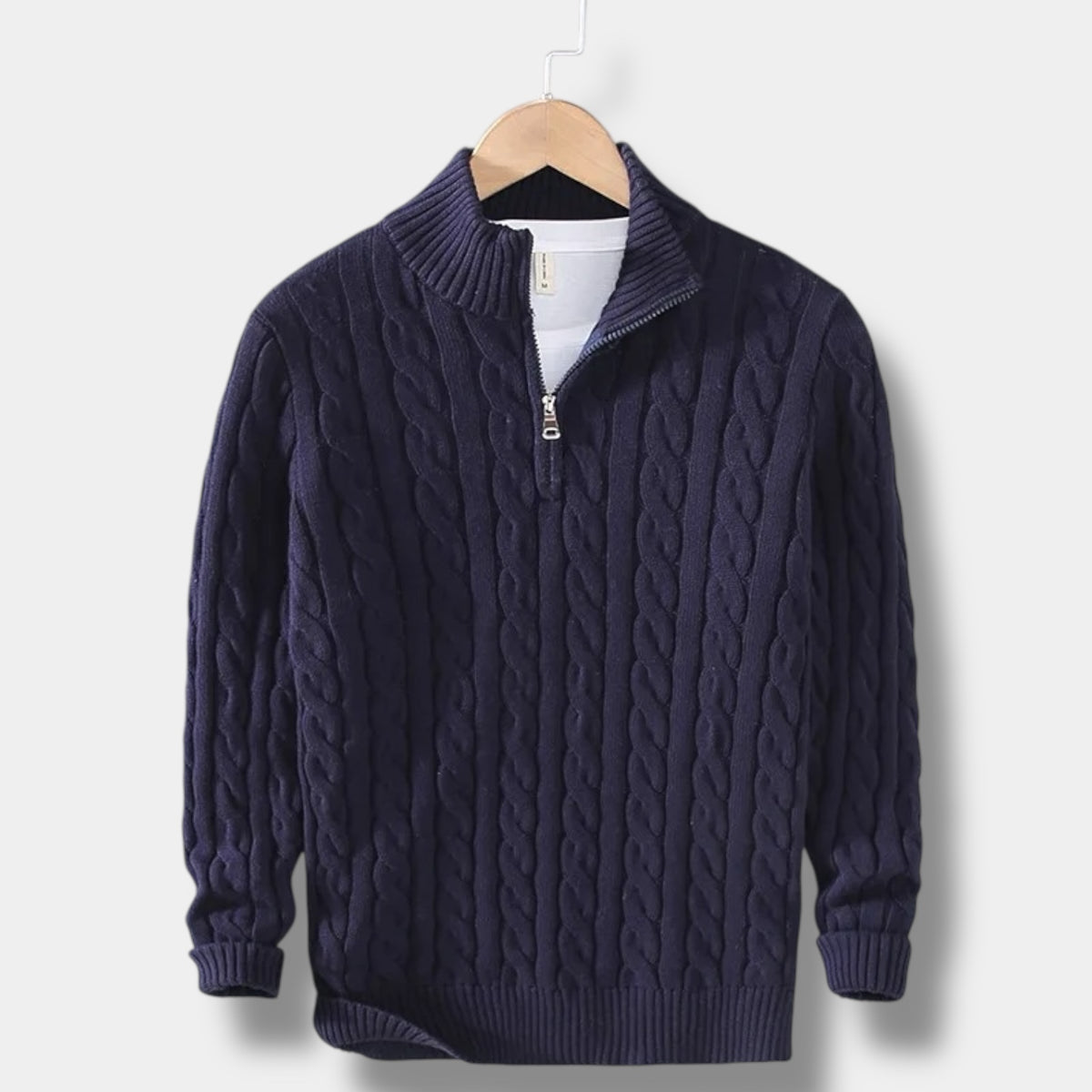 OLD MONEY Maglione a collo alto in jacquard
