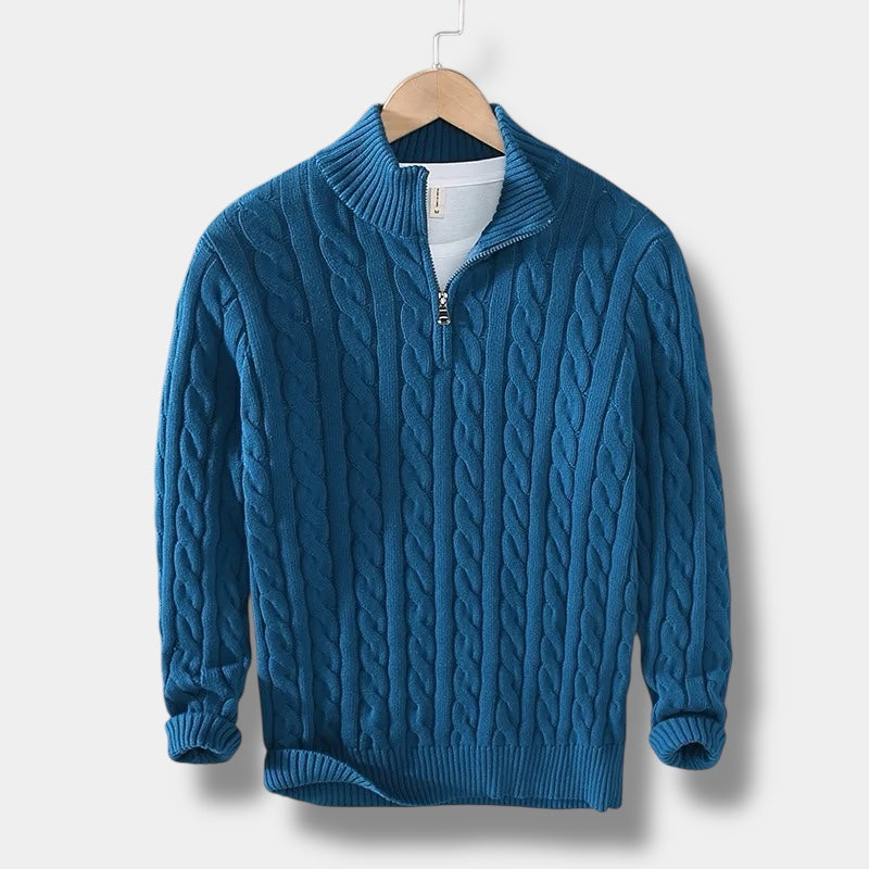 OLD MONEY Maglione a collo alto in jacquard