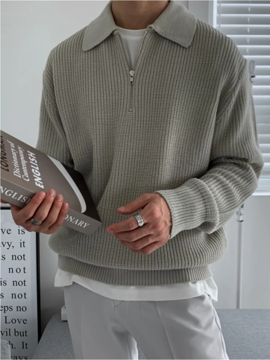 OLD MONEY QUARTER-ZIP SWEATER